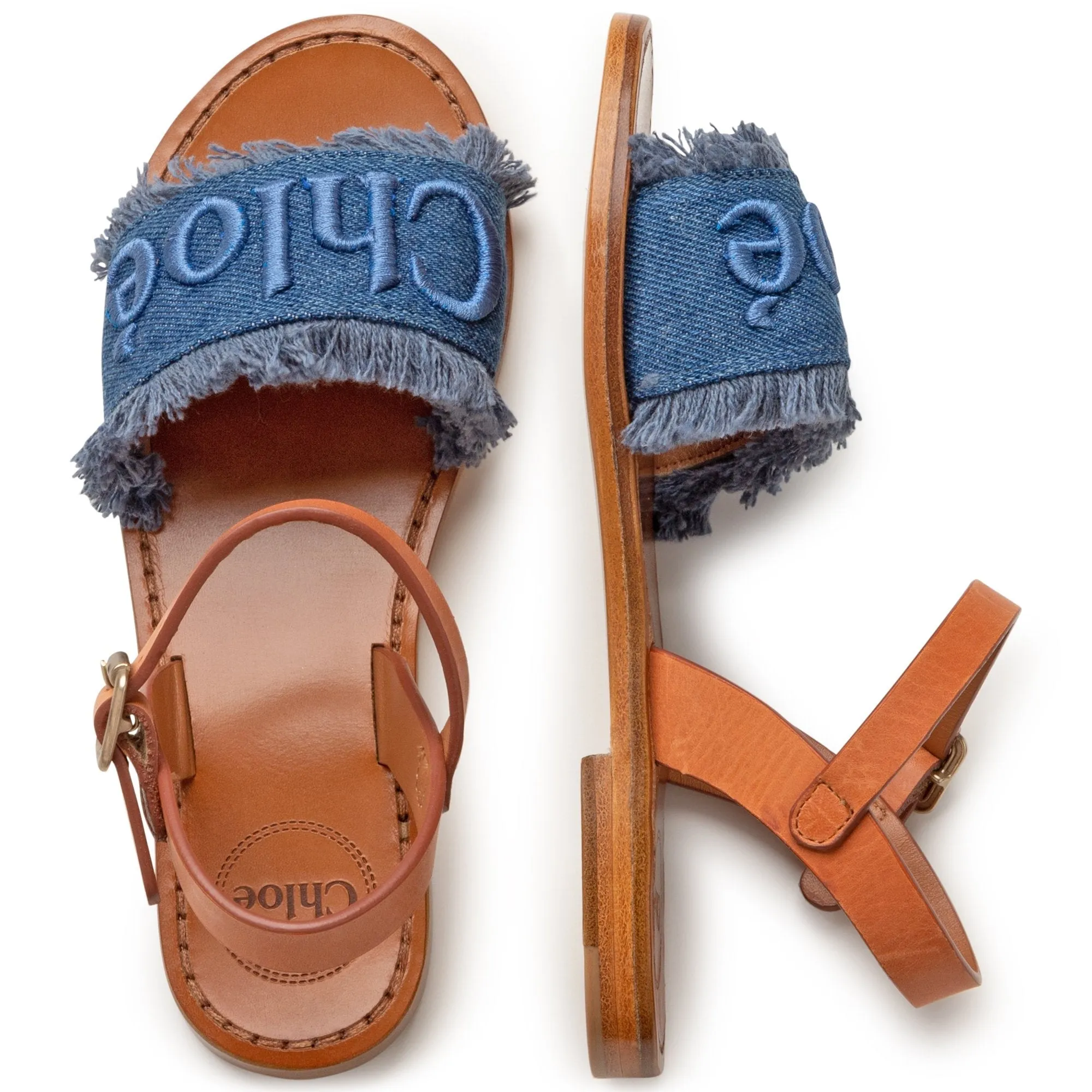 Girls Blue Strap Sandals