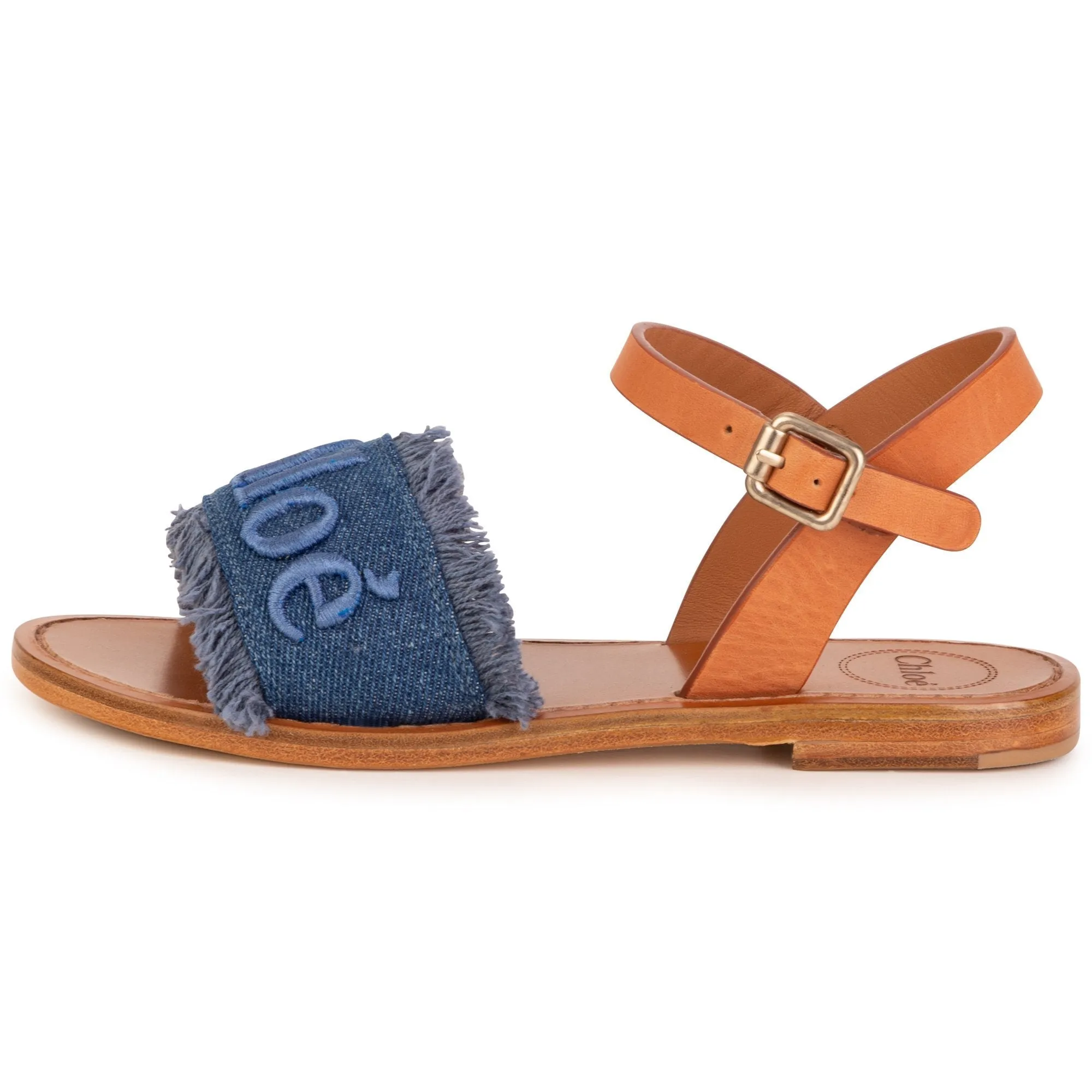 Girls Blue Strap Sandals