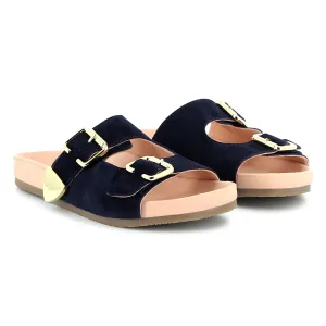 Girls Navy Sandals