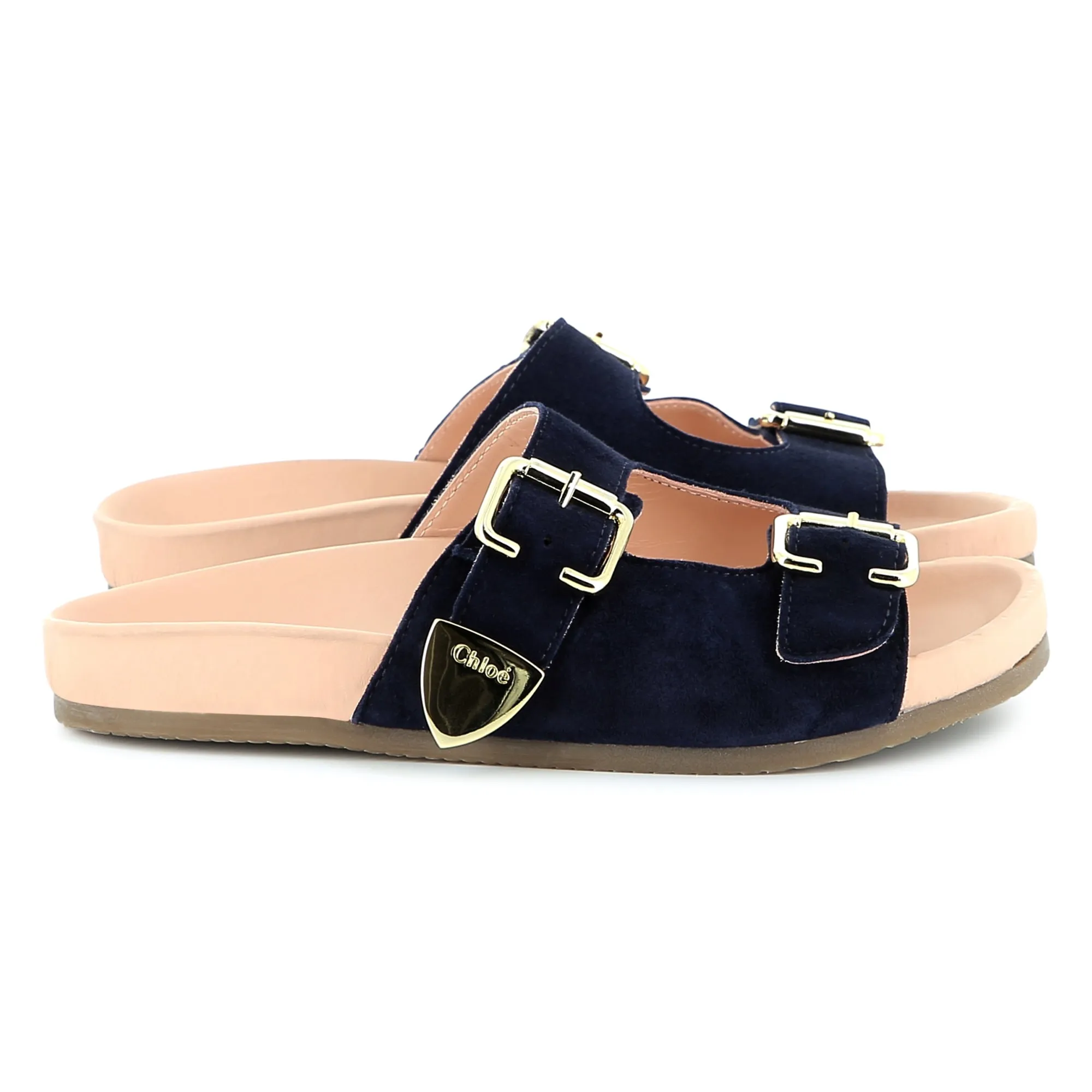 Girls Navy Sandals