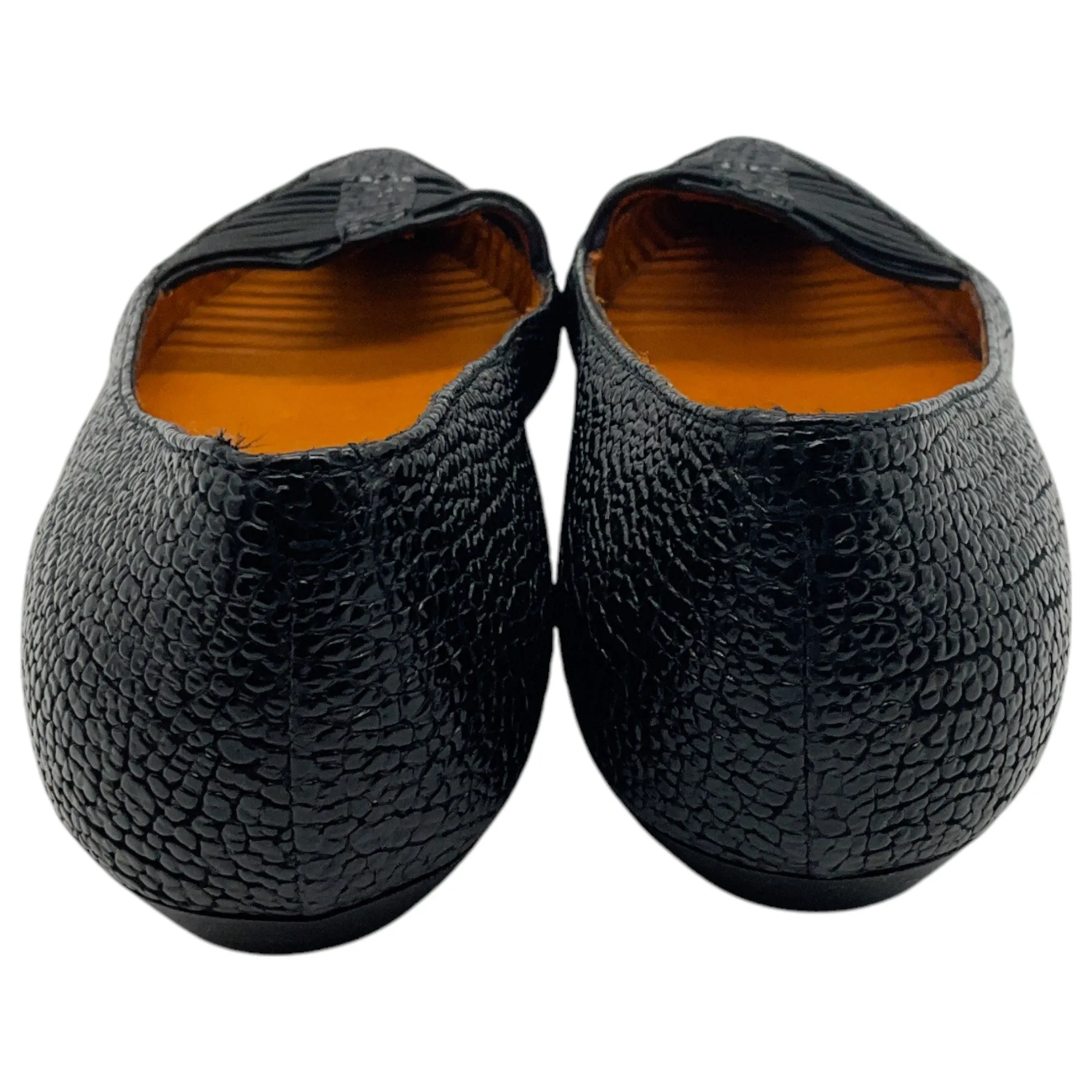 Givenchy Black Leather Caged Toe Flats
