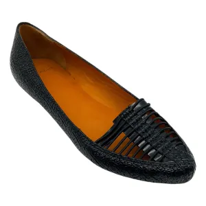 Givenchy Black Leather Caged Toe Flats