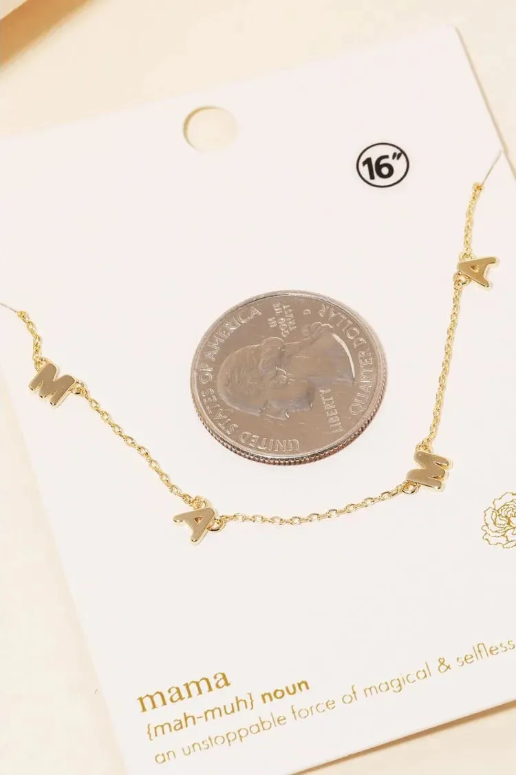 Gold Mama Necklace