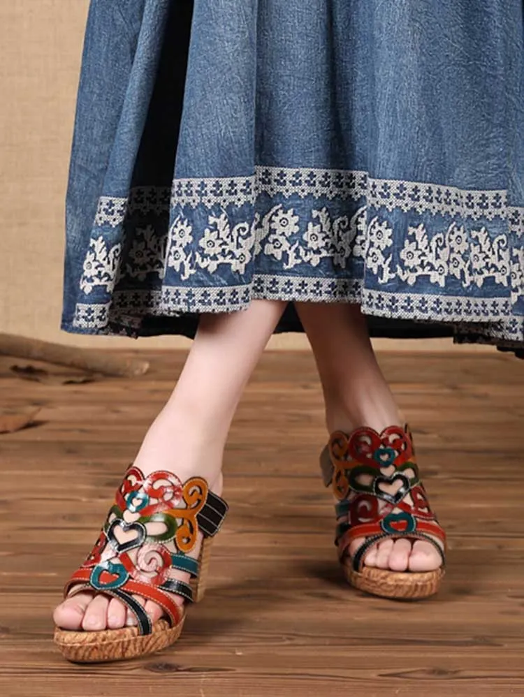 Goldie Handmade Retro Sandals