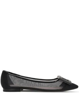 Gommettine net ballet flats