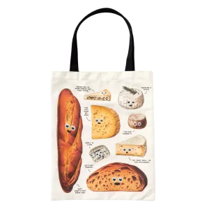 Googly Food Canvas Tote