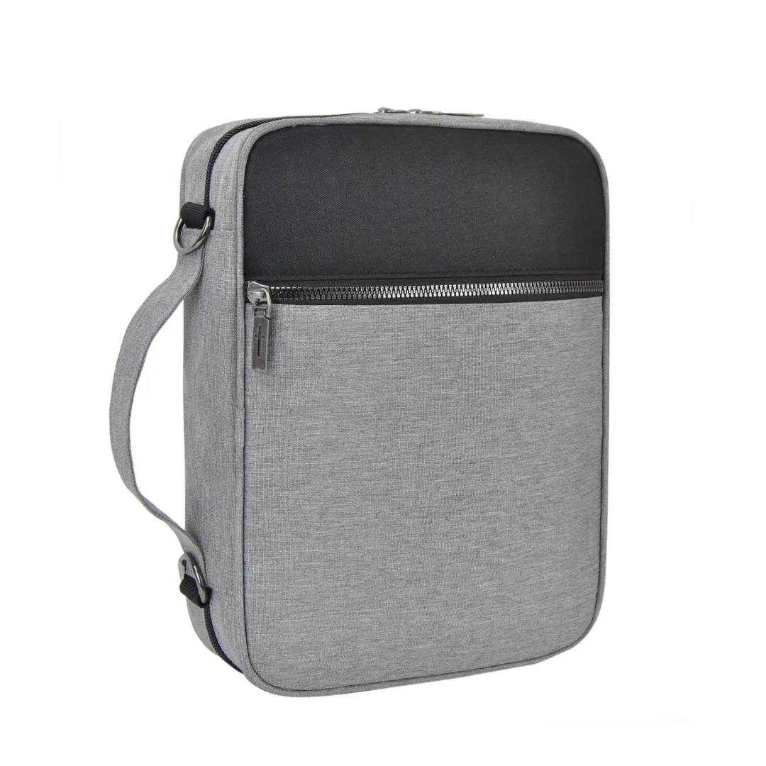 Gray and Black NGIL Canvas Bible Case Cover