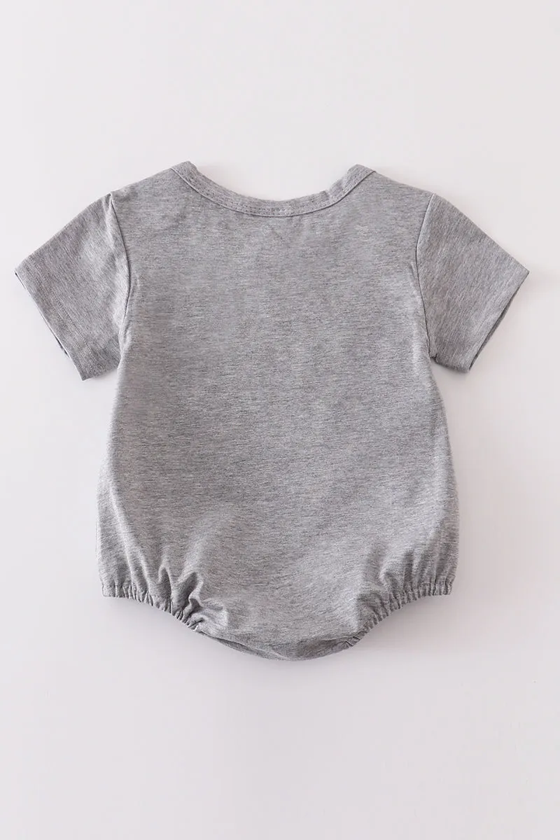 Gray Blank Basic T-shirt Adult Kids And Baby Bubble