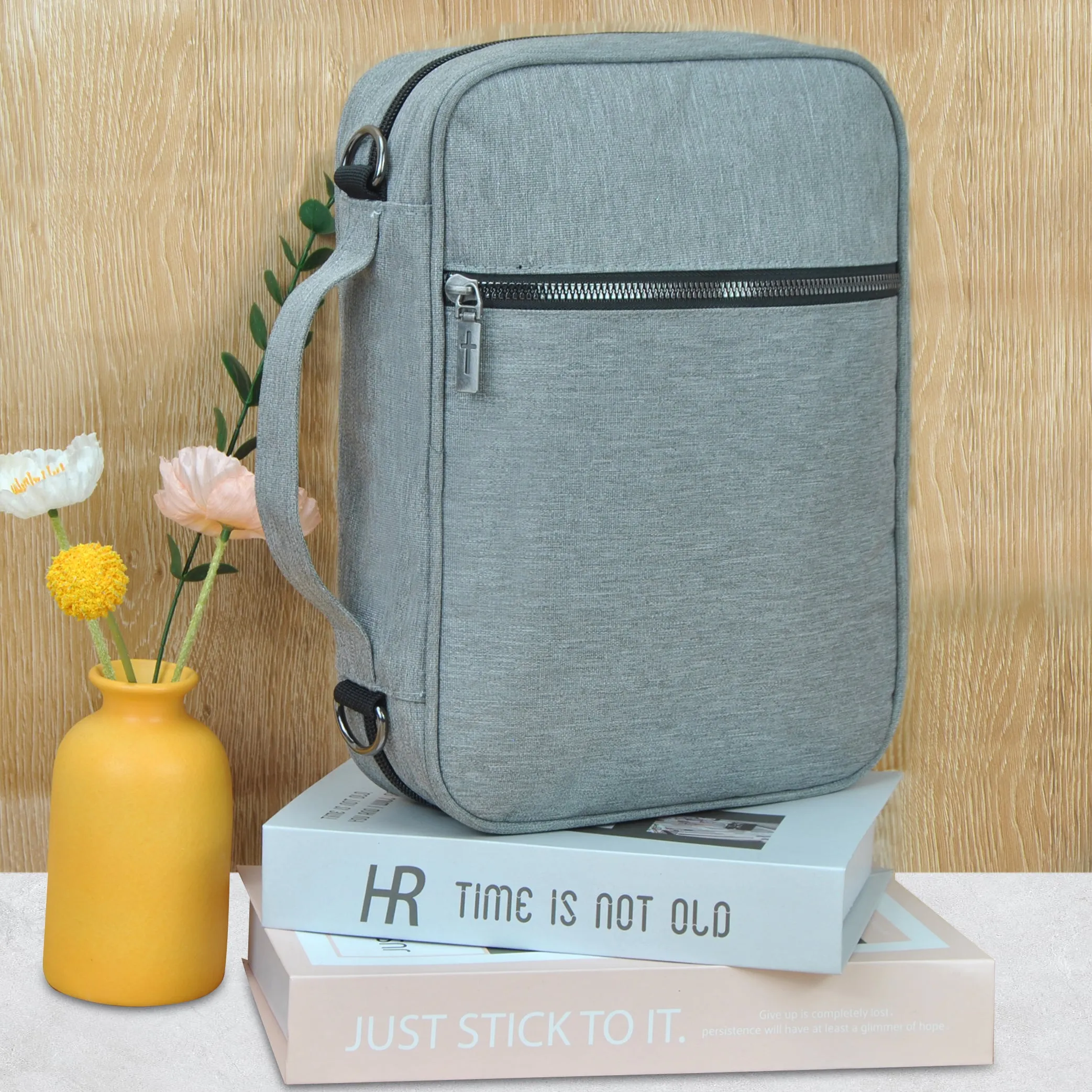 Gray NGIL Canvas Bible Case Cover
