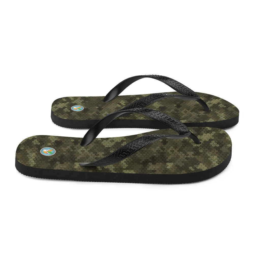 Green Camo - Flip-Flops