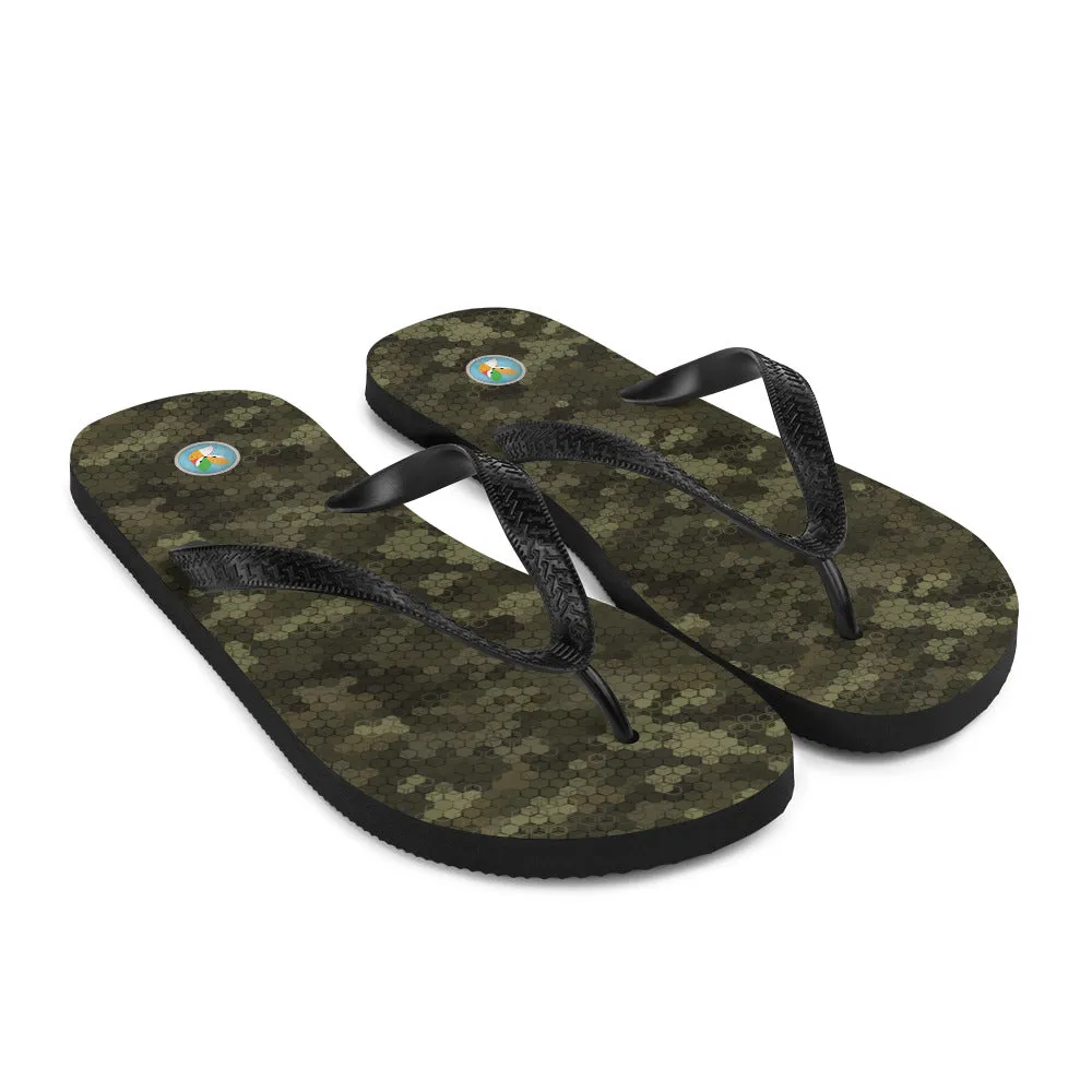 Green Camo - Flip-Flops