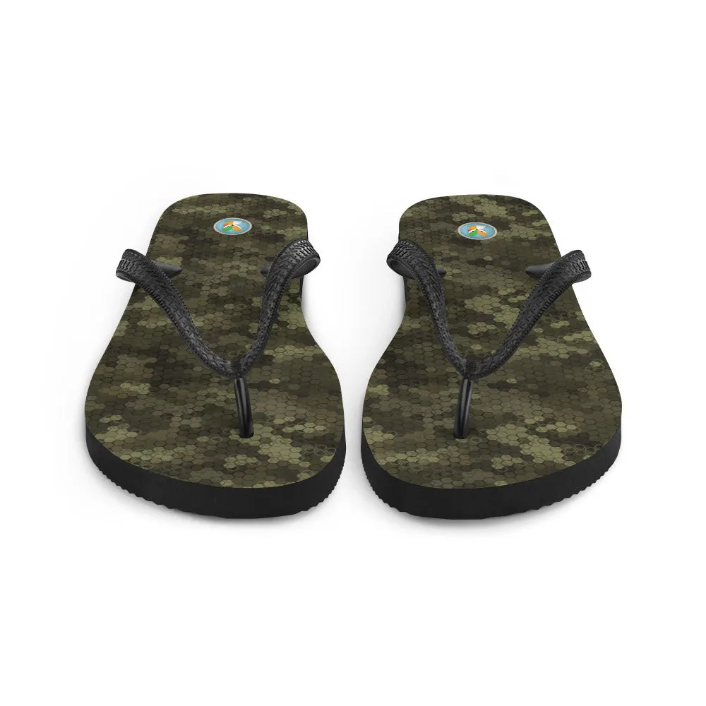 Green Camo - Flip-Flops