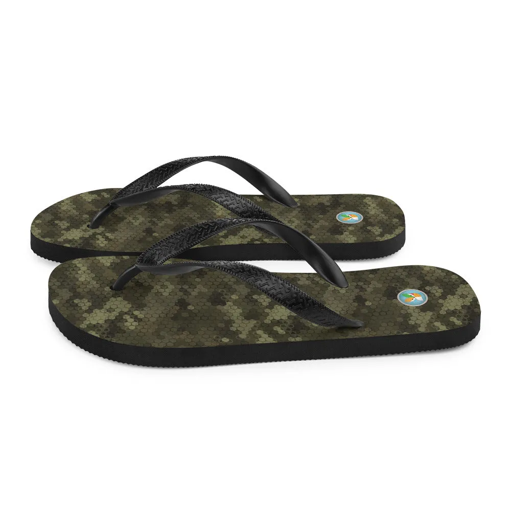 Green Camo - Flip-Flops