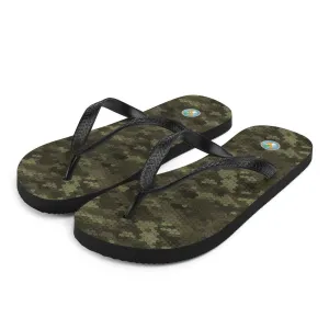 Green Camo - Flip-Flops