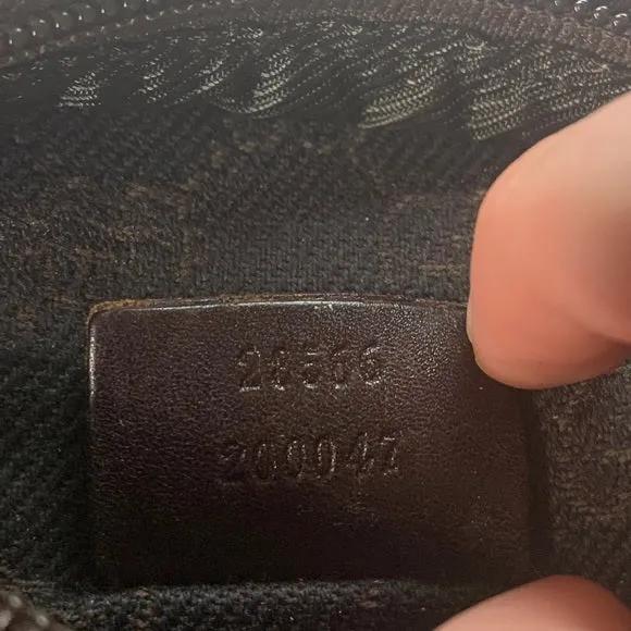 Gucci Brown Canvas Fanny Pack Belt Bag Waist Bag