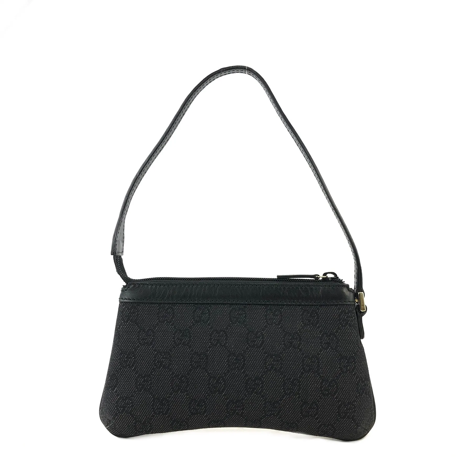 GUCCI GG Canvas Canvas Hobobag Pouch Black Vintage c3ne6d