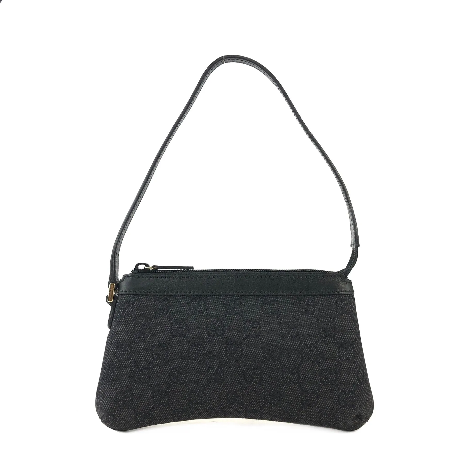 GUCCI GG Canvas Canvas Hobobag Pouch Black Vintage c3ne6d