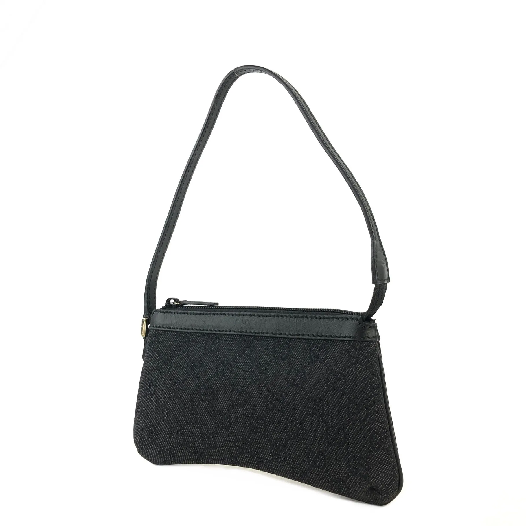 GUCCI GG Canvas Canvas Hobobag Pouch Black Vintage c3ne6d