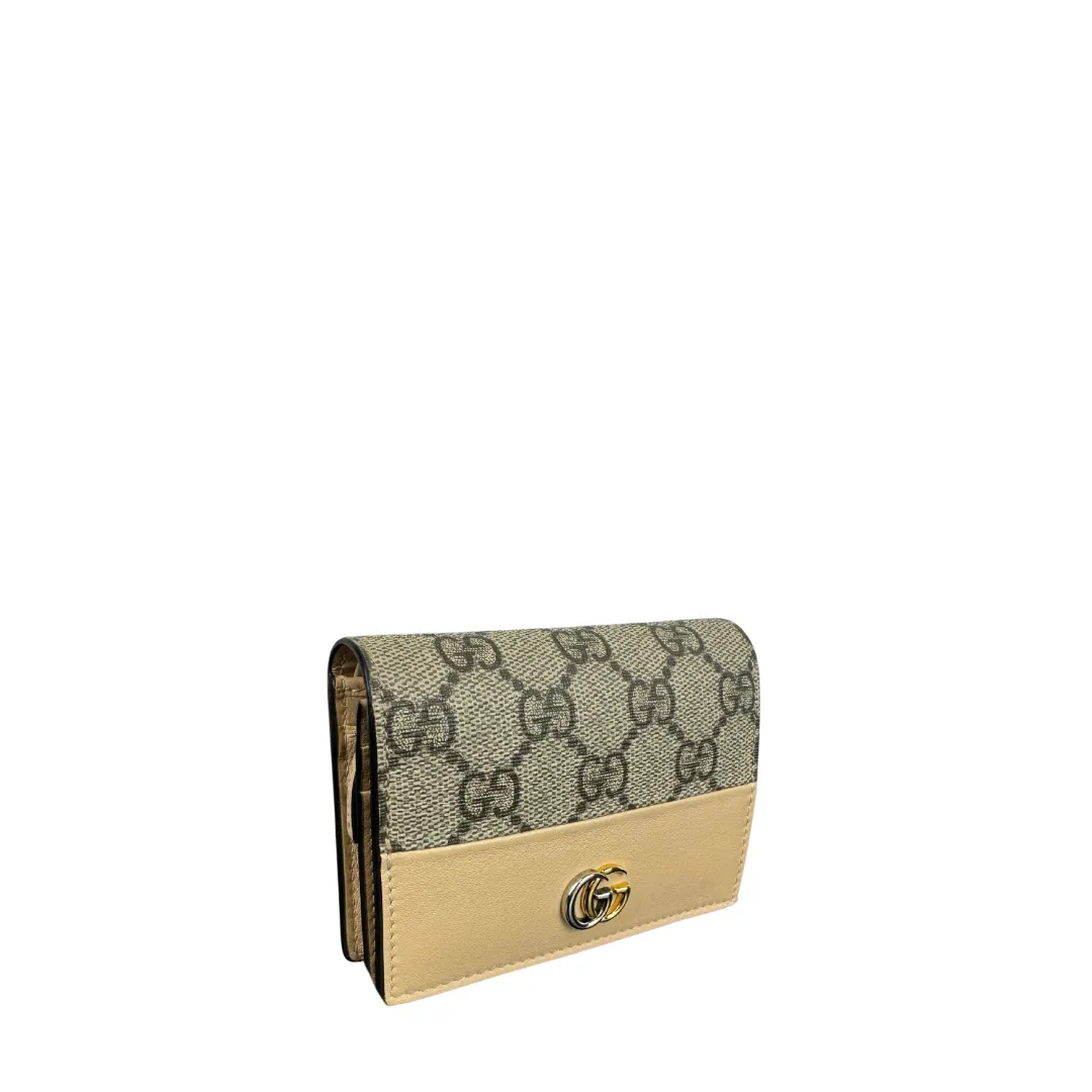 Gucci GG Marmont Bi-Color Card Case Wallet