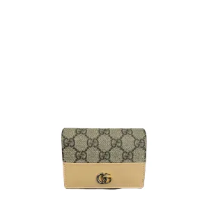 Gucci GG Marmont Bi-Color Card Case Wallet