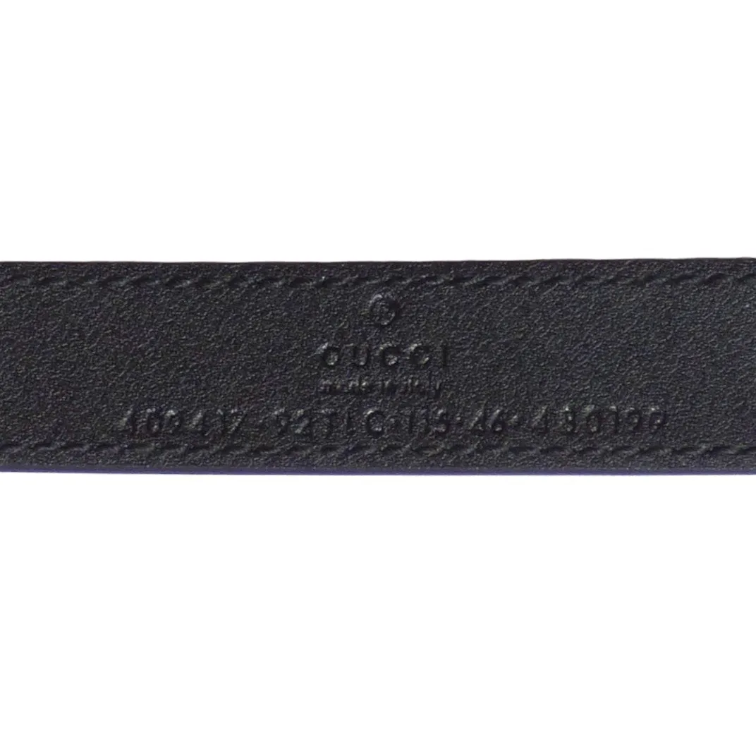 GUCCI- NWT Brown Skinny Supreme Canvas Belt, 115cm