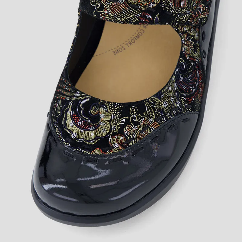 GUMMIBEAR W - BLACK ROYAL PRINT PATENT SUEDE