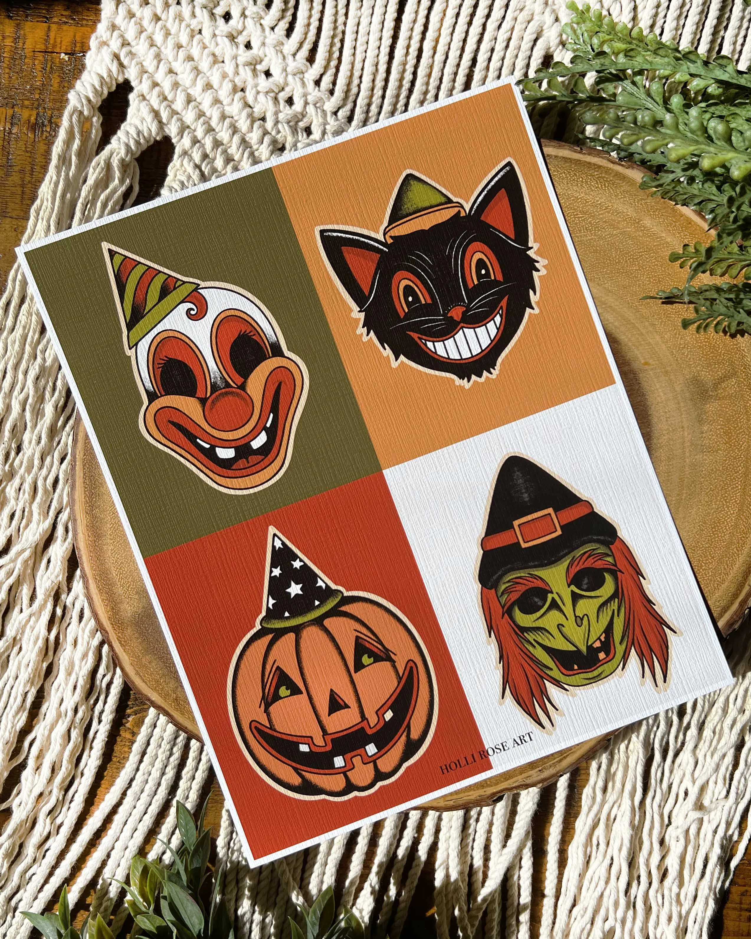 Halloween Masks Print