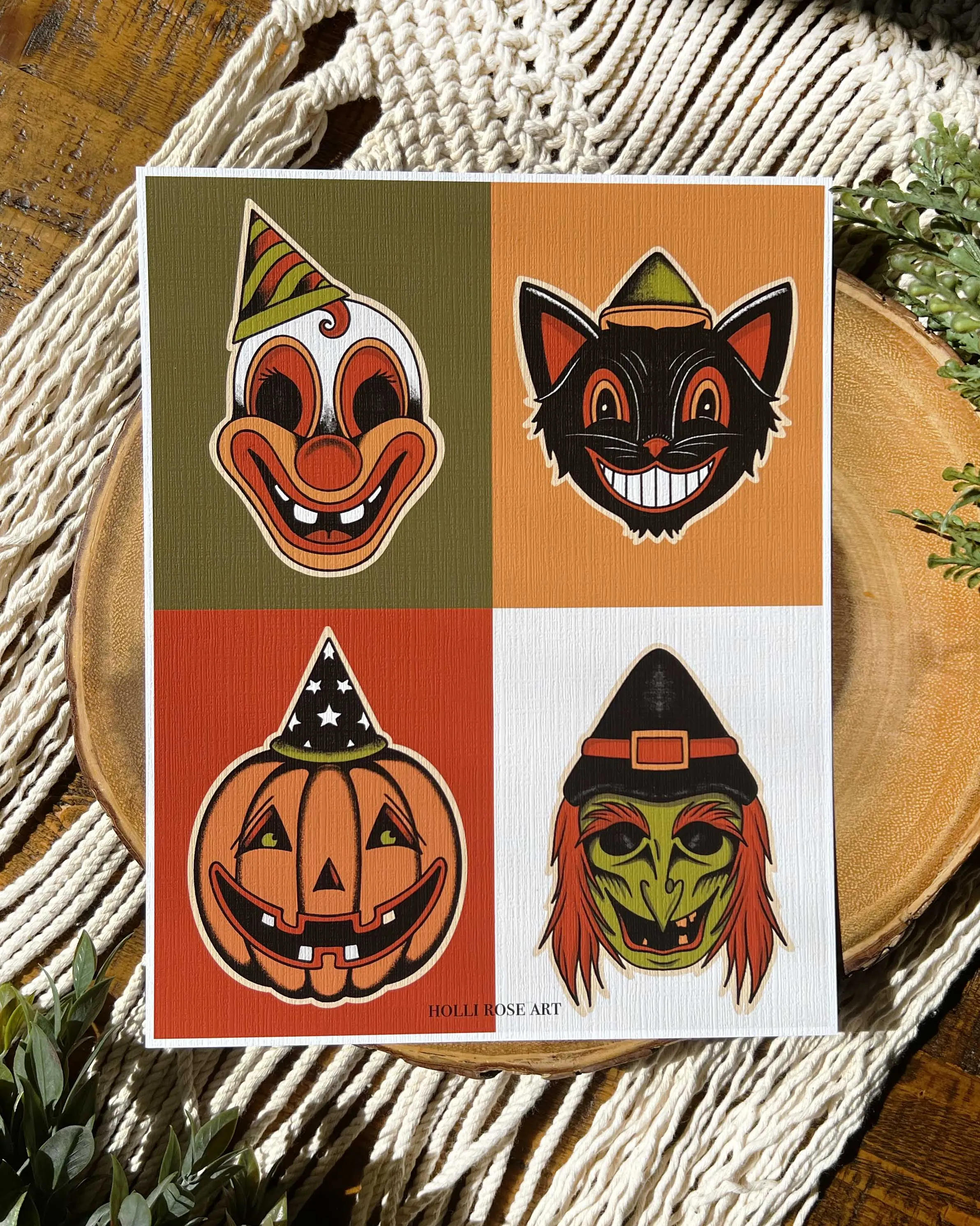 Halloween Masks Print