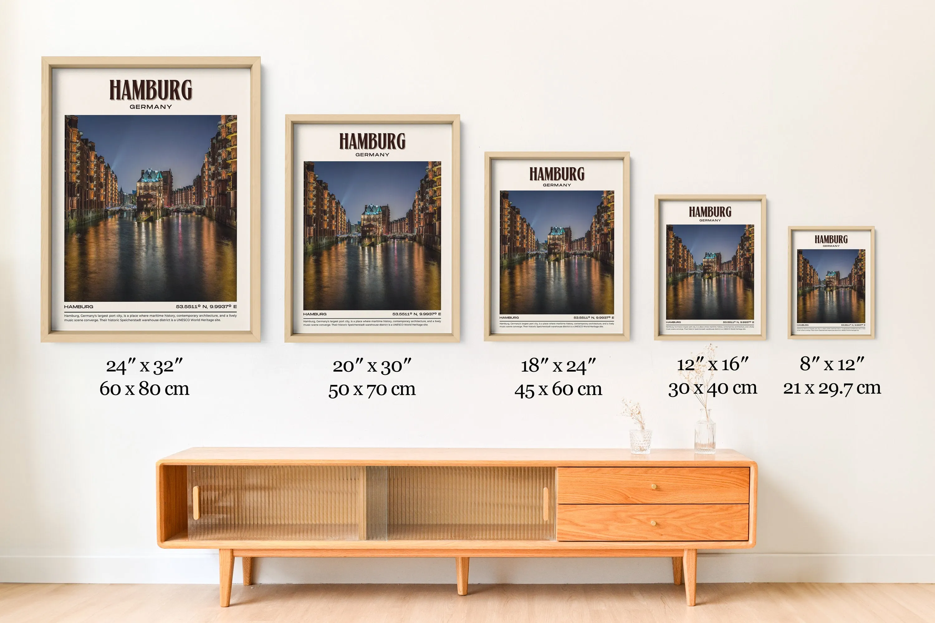 Hamburg Vintage Wall Art, Germany