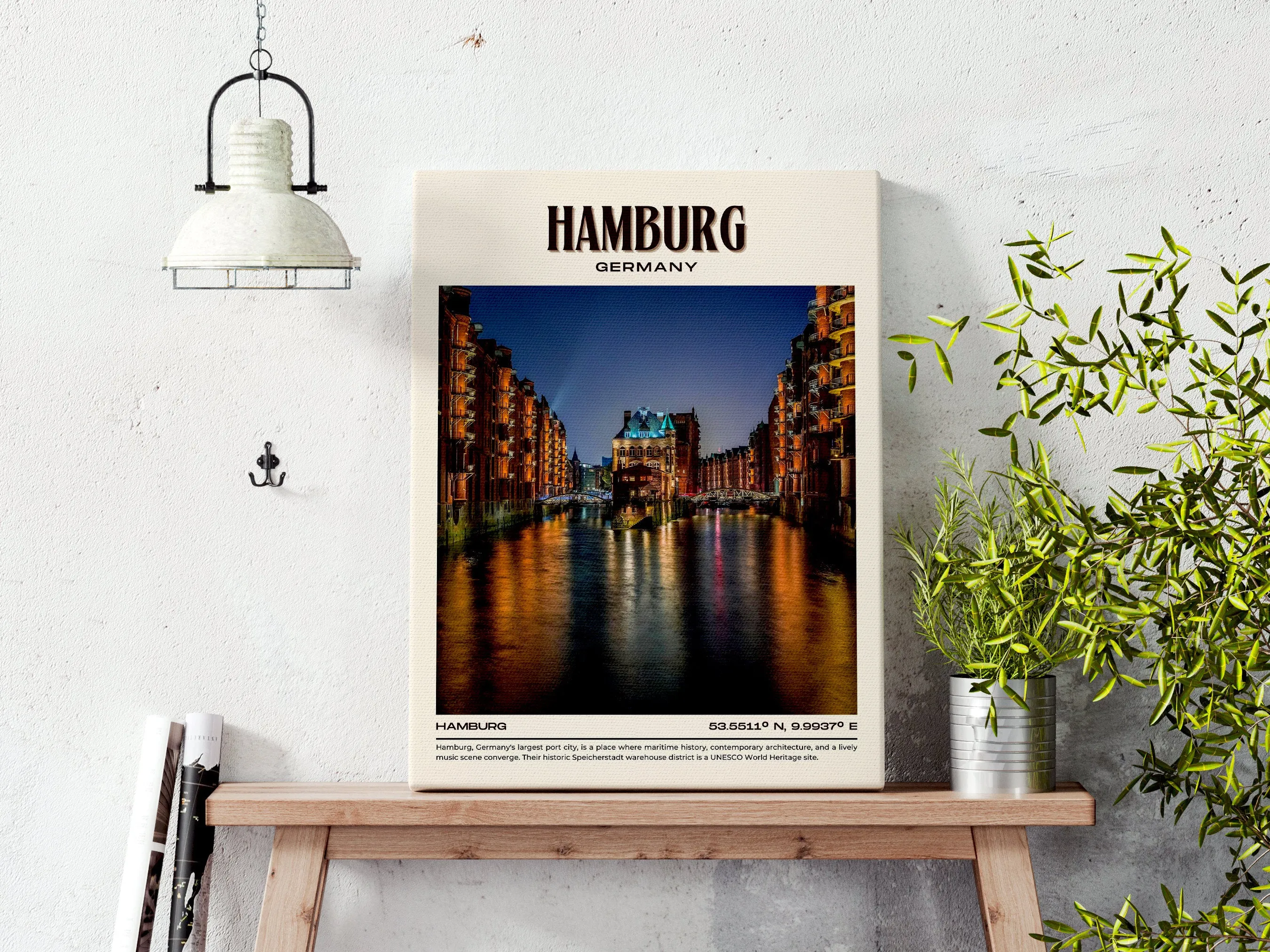 Hamburg Vintage Wall Art, Germany