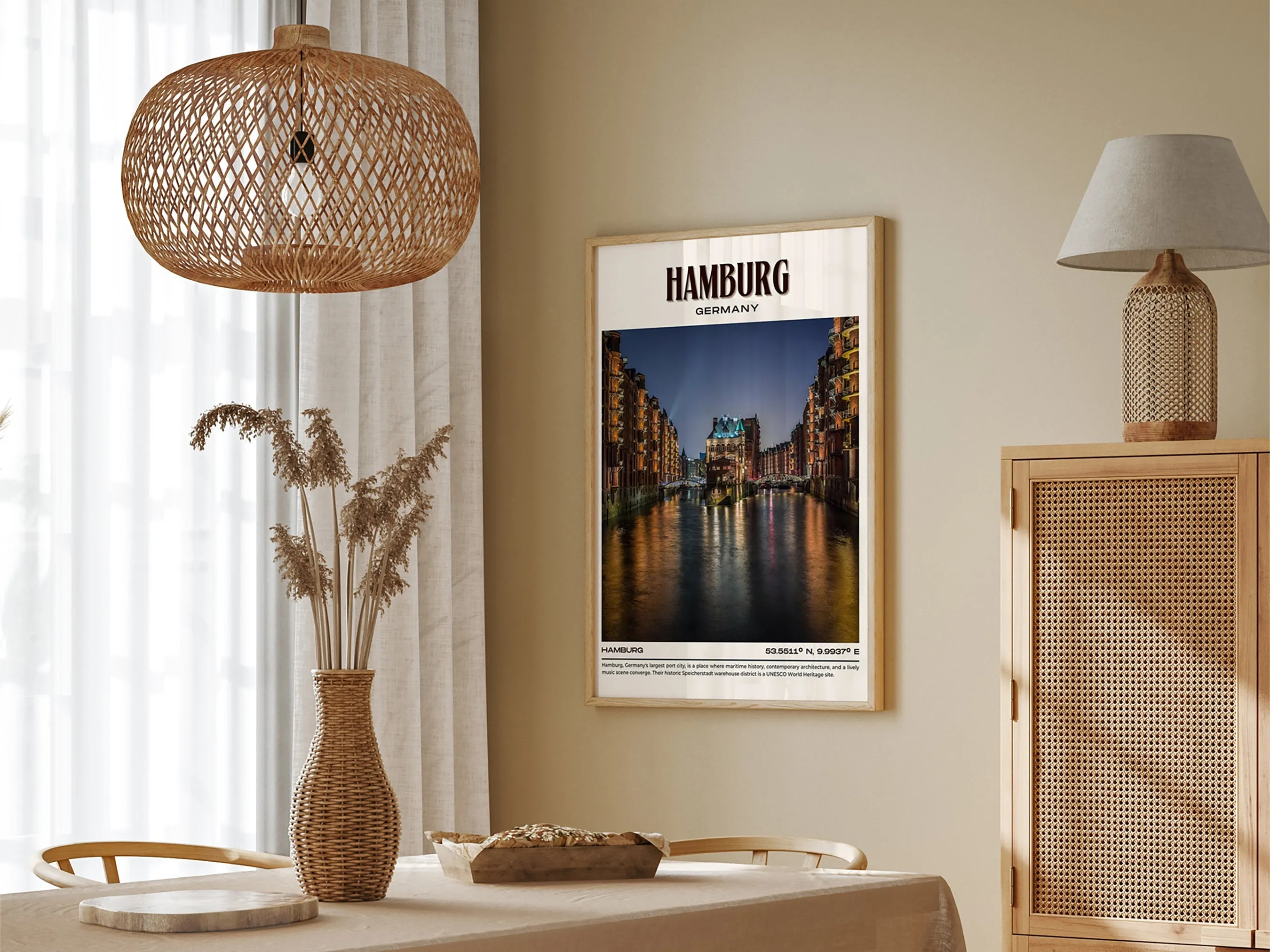 Hamburg Vintage Wall Art, Germany
