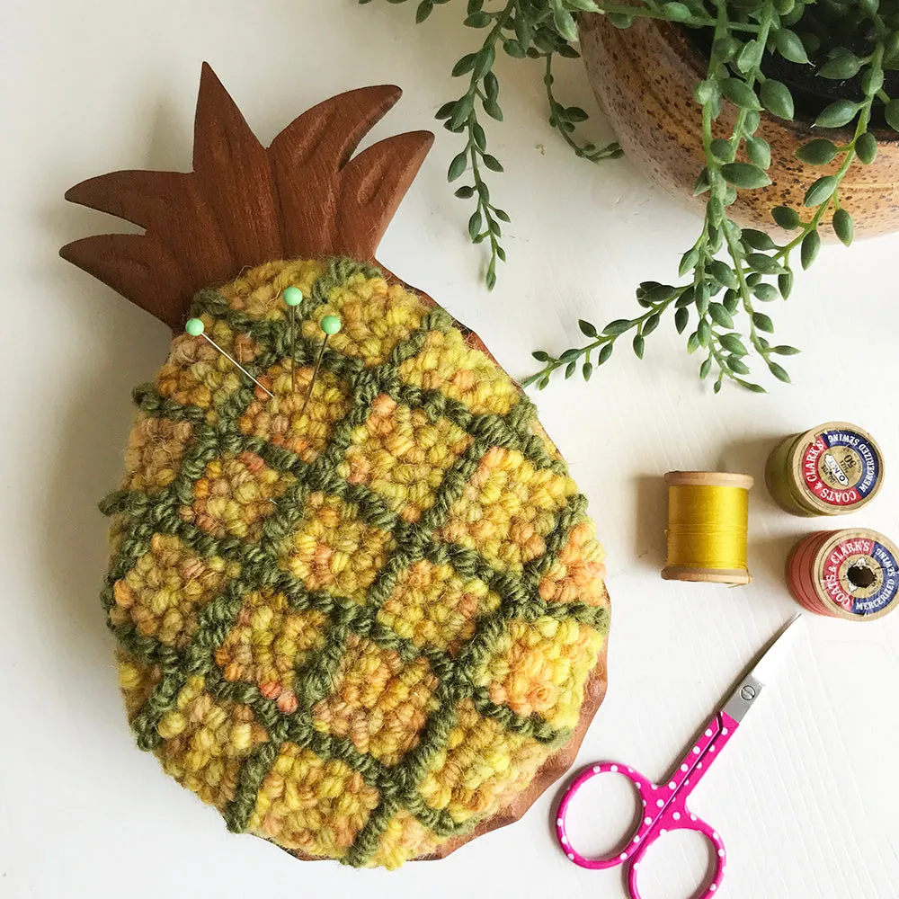 Handcrafted Keeper - Yellow Heather/Olive Pineapple