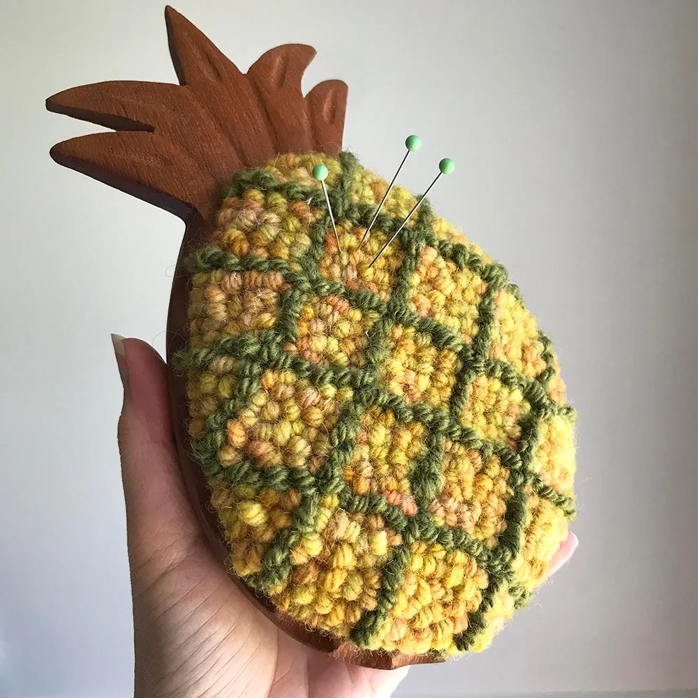 Handcrafted Keeper - Yellow Heather/Olive Pineapple