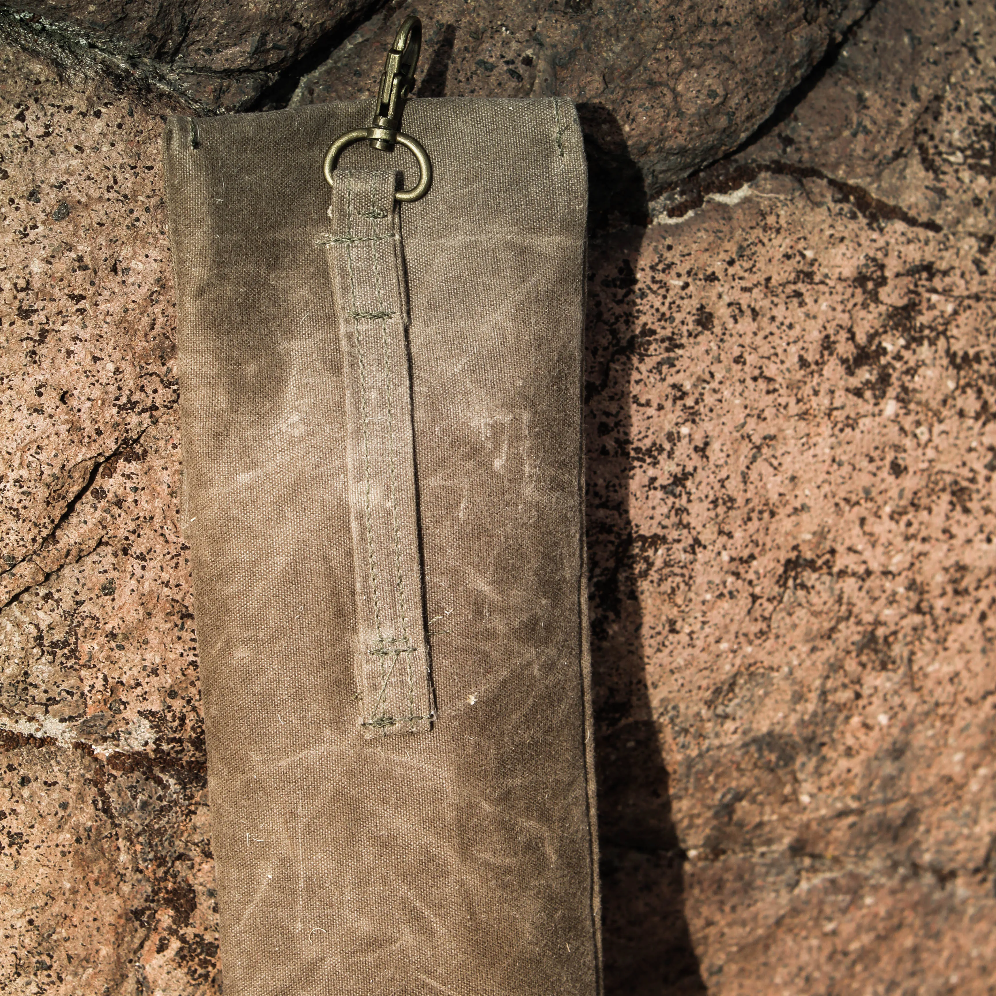 Handmade Waxed Canvas Bushcraft Bow Saw Sheath Pouch (Ranger Tan)