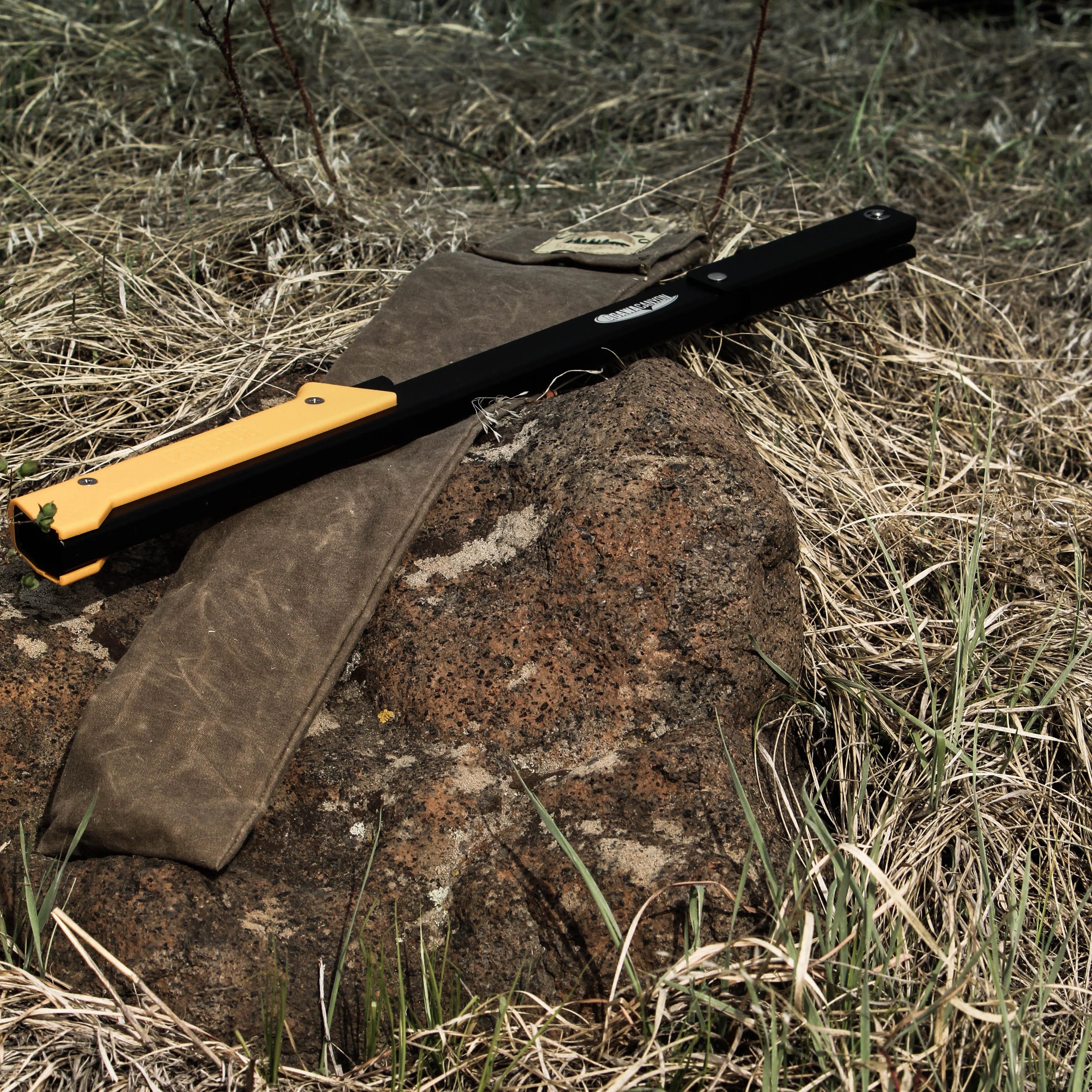 Handmade Waxed Canvas Bushcraft Bow Saw Sheath Pouch (Ranger Tan)