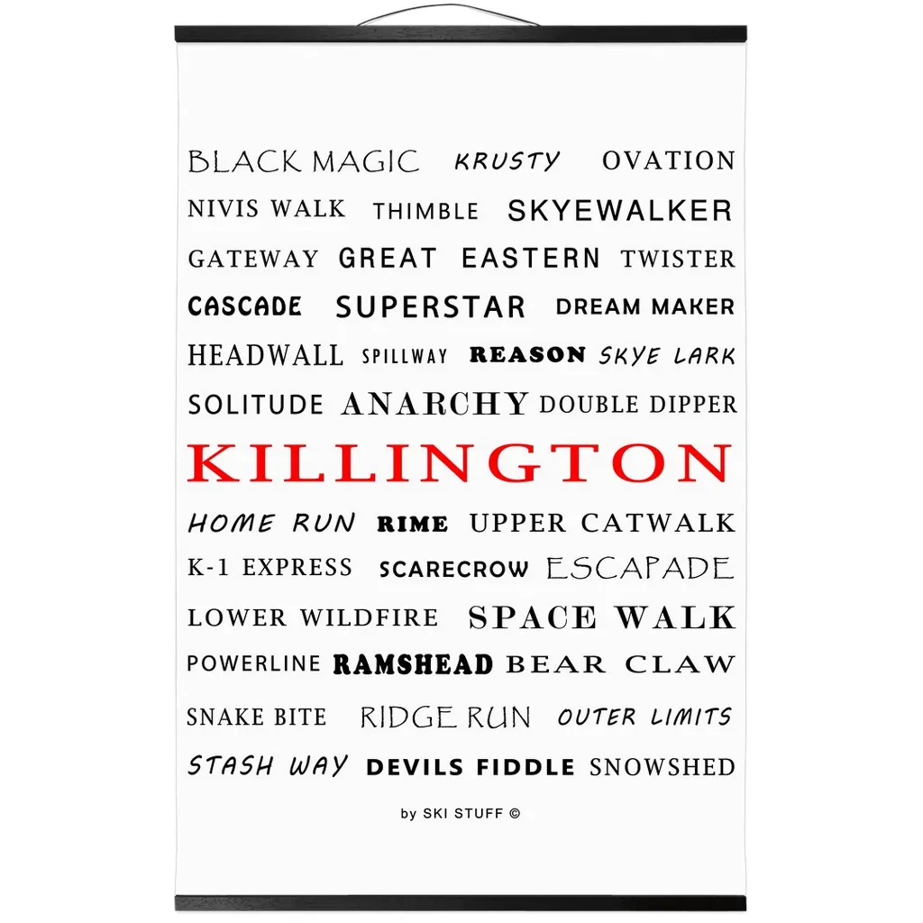 Hanging Canvas Print - Killington Trails