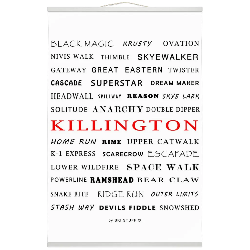 Hanging Canvas Print - Killington Trails