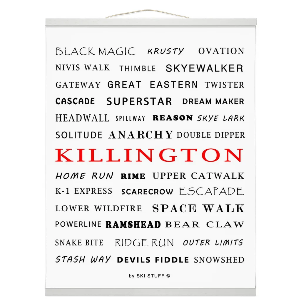 Hanging Canvas Print - Killington Trails