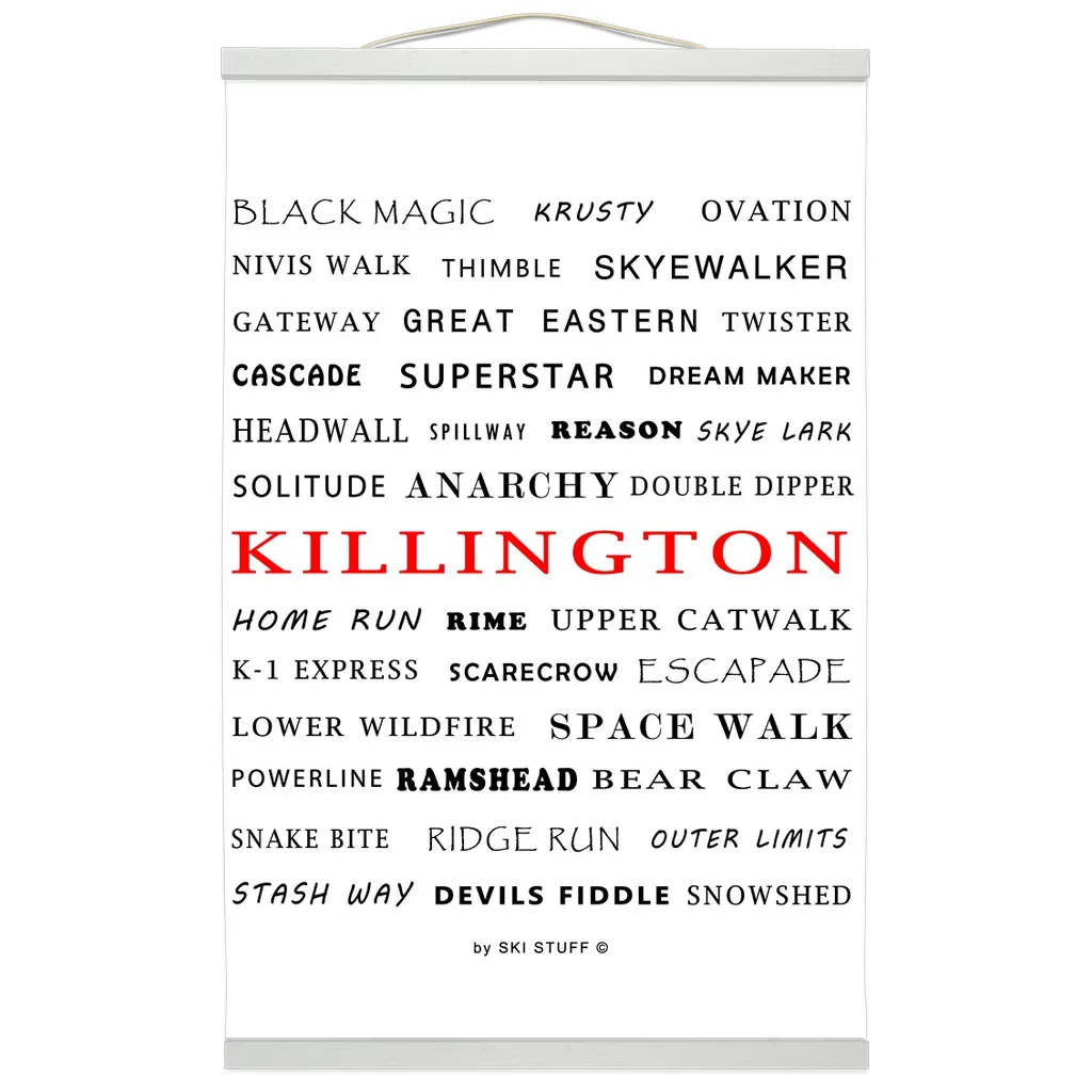 Hanging Canvas Print - Killington Trails