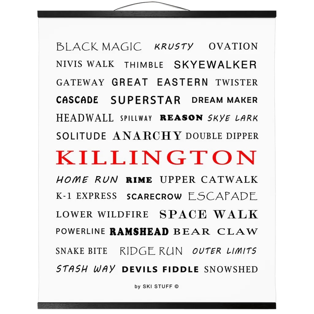 Hanging Canvas Print - Killington Trails