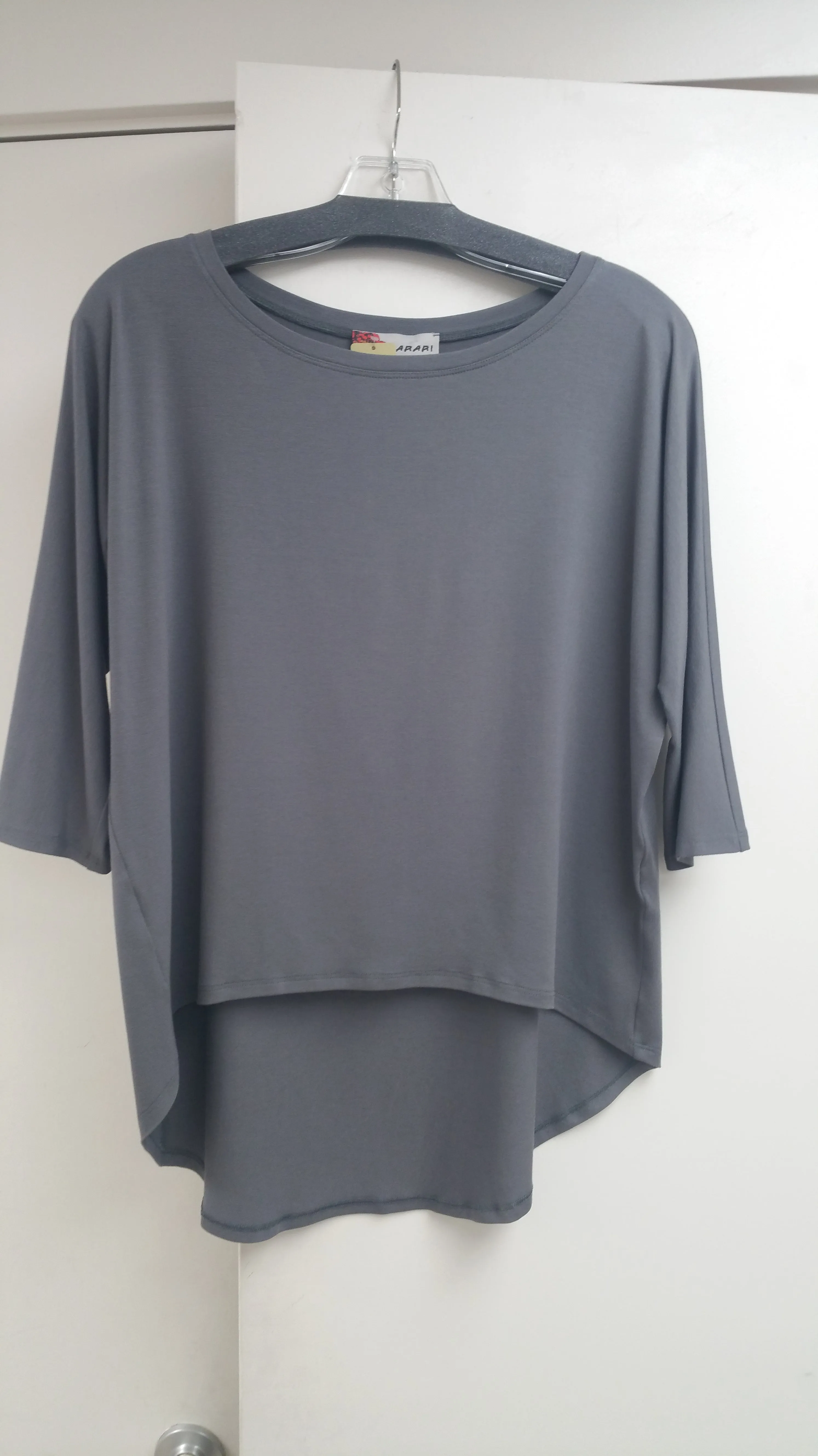 Harari Asymmetric 3/4 Sleeves Blouse