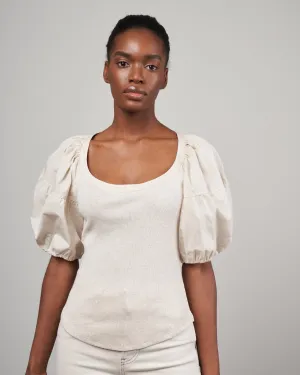 harlowe pullover - ivory melange