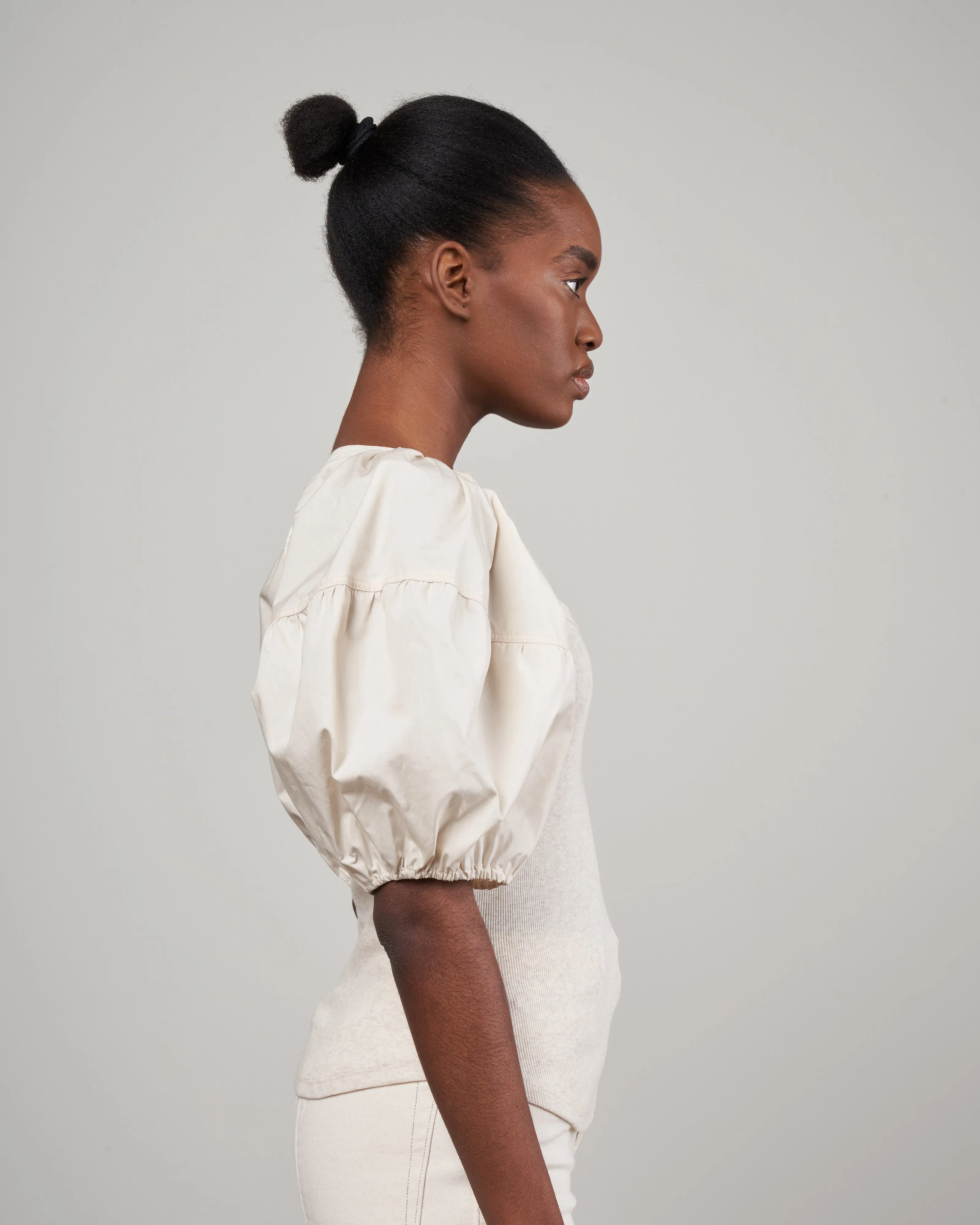 harlowe pullover - ivory melange