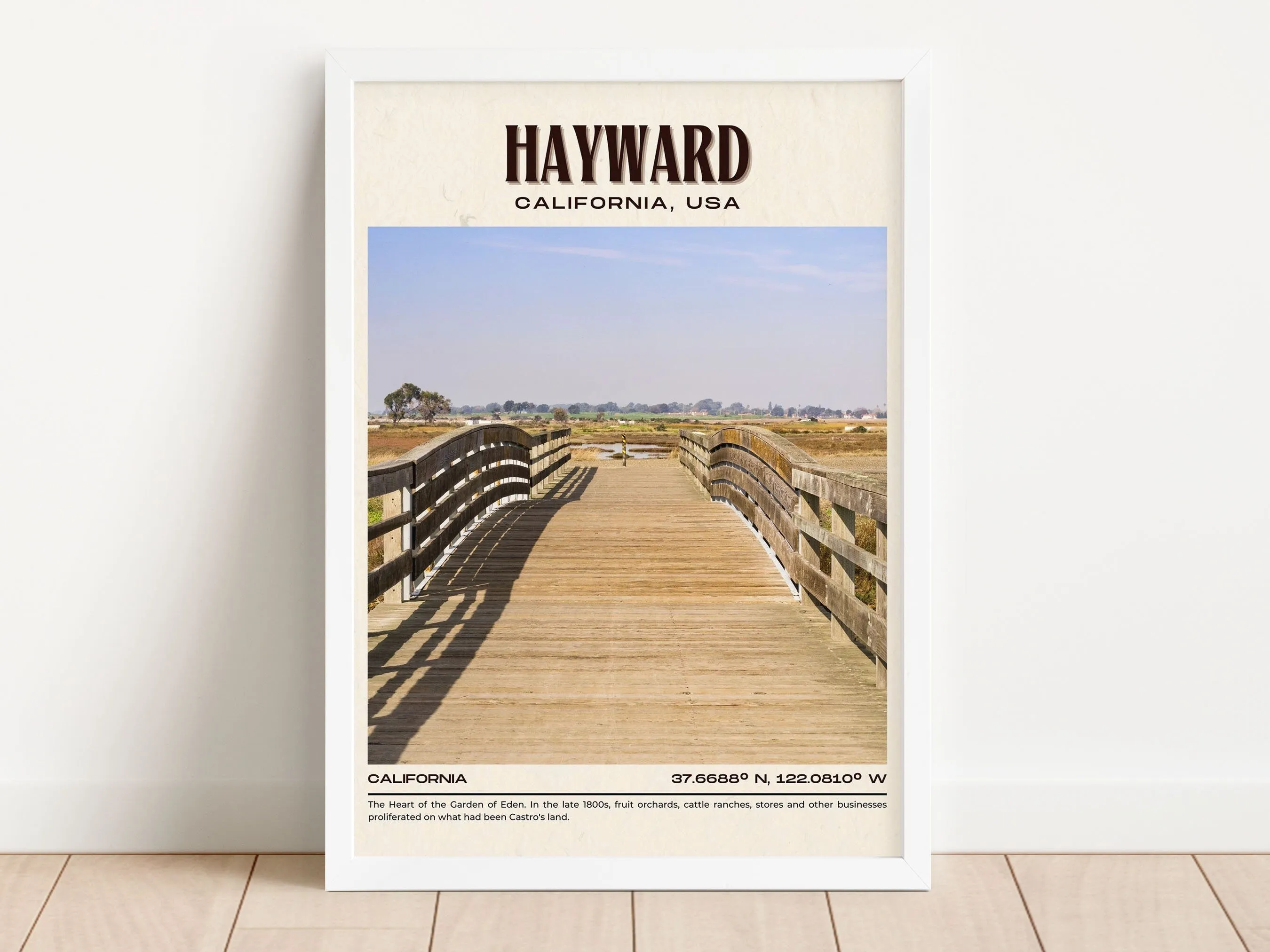 Hayward Vintage Wall Art, California, USA