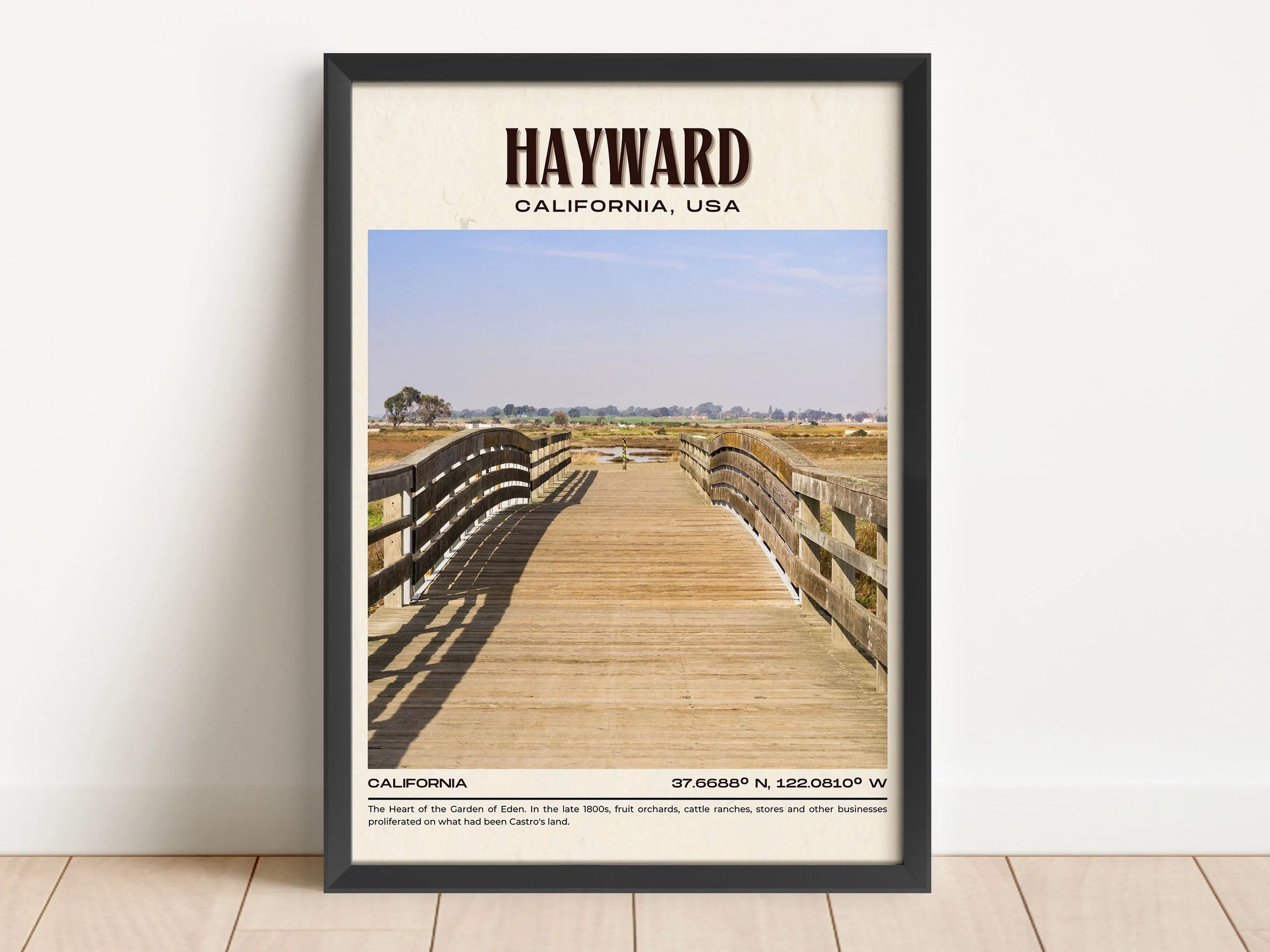 Hayward Vintage Wall Art, California, USA