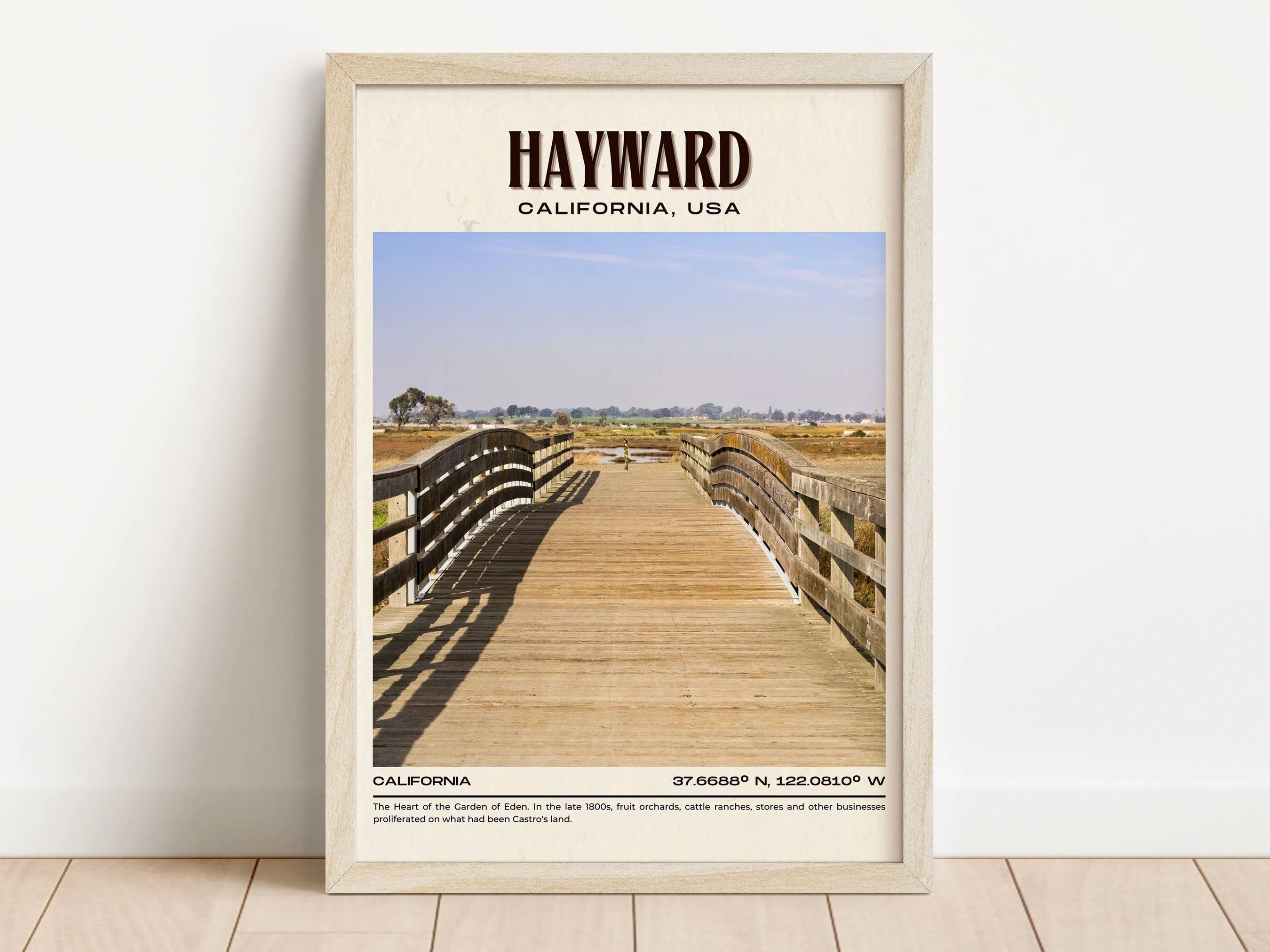Hayward Vintage Wall Art, California, USA