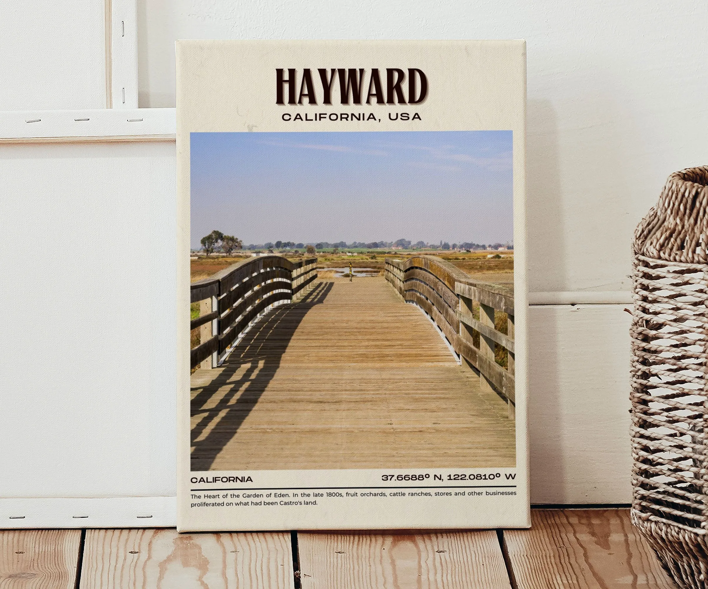 Hayward Vintage Wall Art, California, USA