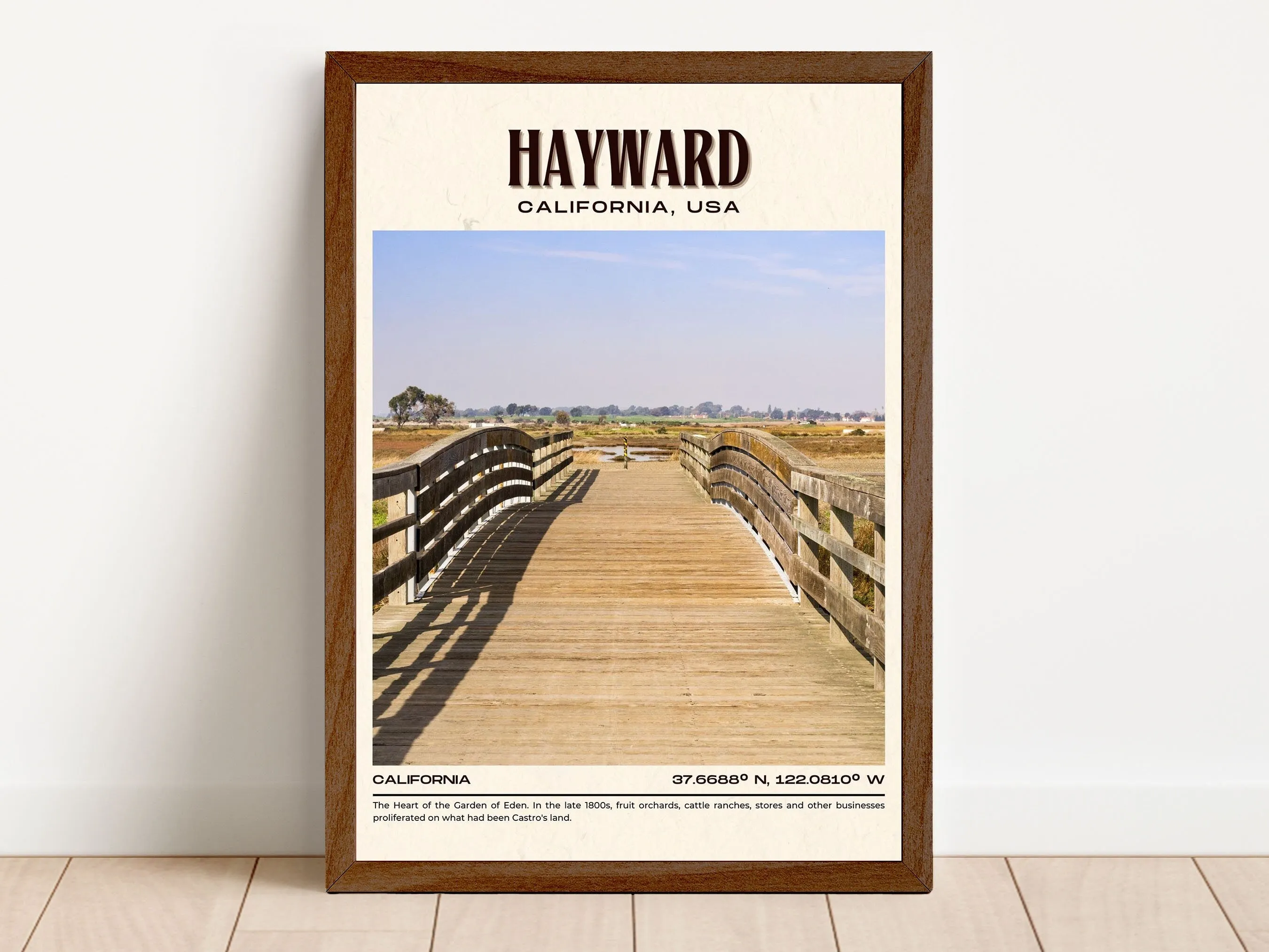 Hayward Vintage Wall Art, California, USA