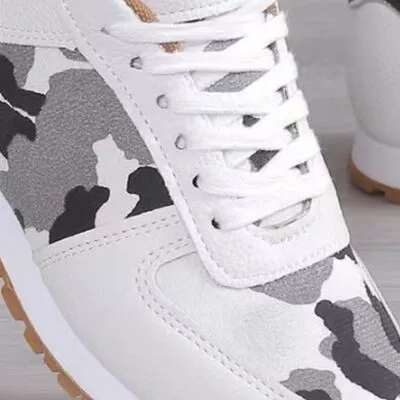 Hazel Blues® |  Tied Printed PU Leather Athletic