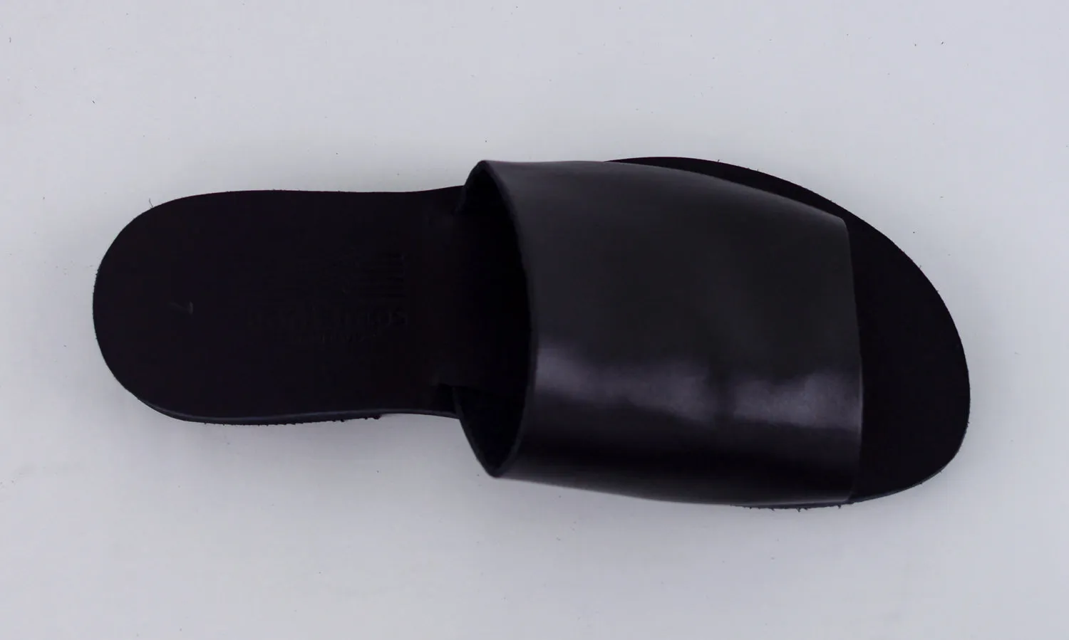 HECATE BLACK LEATHER SANDALS
